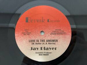 ＜入手困難盤＞Jay Player ー Love Is The Answer＜究極のモダンソウルダンサー!！ 激レア4 track盤!! グレイト!!＞ 美品!! 