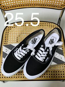 25.5 vans vault Authentic LX オーセンティック 黒ブラック バンズ ボルト