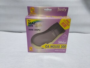 未使用　Justy　ADB接続　Mac用マウス　MMK-300PU　mini Din 4ピン