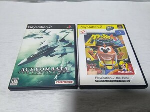 PS2　エースコンバット5　クラッシュバンディクー4　まとめてセット　プレイステーション2