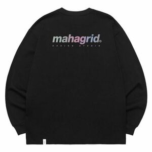 mahagrid スウェット RAINBOW REFLECTIVE LOGO