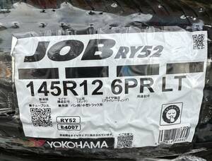 軽トラ/箱バン用【YOKOHAMA ヨコハマ】145R12 6PR JOB RY52 4本セット