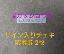 B.L.T.2024年4月号 応募券 2枚 森田ひかる・井上梨名、中嶋優月(櫻坂46) 小川彩(乃木坂46) 月足天音 甲斐心愛(STU48) 相楽伊織_画像1