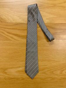 BEAMS F silver gray полоса галстук [ бесплатная доставка ]