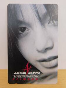 （未使用）テレカ テレホンカード　AIKAWA NANASE 相川七瀬　Live Emotion '98 Crimson　50度数