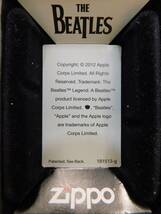 （未使用）ZIPPO ジッポー　THE BEATLES　ビートルズ　4人の写真　2012年製　ライター　箱付き　レア_画像8