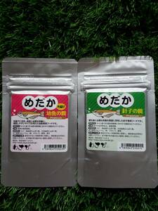 株式会社フォルス　安心の正規販売店　わさび　めだか　色揚げ　幼魚の餌×わさび　めだか　針子の餌premium ２個セット！　メダカ