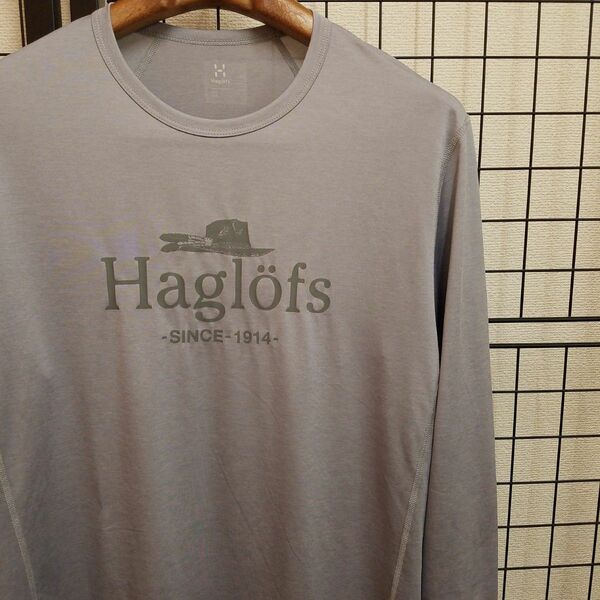 Haglofs Nordryggen L/S Tee プリント入り長袖カットソー