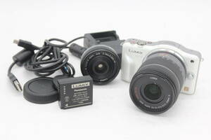 【返品保証】 パナソニック Panasonic LUMIX DMC-GF3 14-42mm F3.5-5.6 14mm F2.5 バッテリー チャージャー付き ミラーレス一眼 s7681