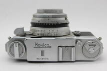 【返品保証】 コニカ Konica III Konishiroku Hexanon 48mm F2 レンジファインダー カメラ s7803_画像6