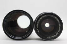 【返品保証】 コニカ KONICA FTA ブラック HEXANON AR 50mm F1.7 HEXANON AR 200mm F4 ボディレンズセット s8062_画像9