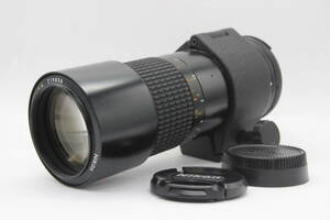 【返品保証】 ニコン Nikon Micro-Nikkor 200mm F4 前後キャップ 三脚座付き レンズ s8429