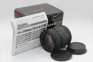 【返品保証】 【元箱付き】シグマ Sigma DC 18-200mm F3.5-6.3 キャノンマウント レンズ s8549