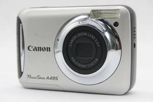 【返品保証】 【便利な単三電池で使用可】キャノン Canon PowerShot A495 3.3x コンパクトデジタルカメラ s8997