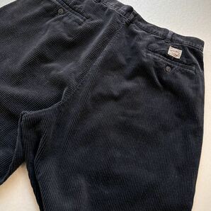 80s-90s USA製 RALPH LAUREN POLO CORDS BLACK TROUSERS VINTAGE アメリカ製 ラルフローレン ポロコーズ ブラック トラウザーズ ビンテージの画像4