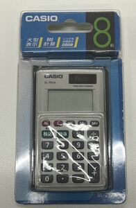  unused! CASIO SL-797A Casio calculator 8 column moveable carrying card type out around palm size 