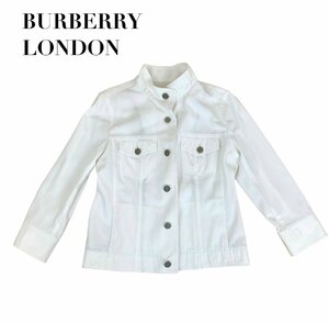  used Burberry London BURBERRY LONDON cotton jacket white 7 minute sleeve lady's size 40