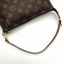 1906【美品】LOUIS VUITTON ルイヴィトン ハンドバッグ ポシェット アクセソワール アクセサリーポーチ モノグラム PVC レザー 本革_画像7