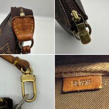 1906【美品】LOUIS VUITTON ルイヴィトン ハンドバッグ ポシェット アクセソワール アクセサリーポーチ モノグラム PVC レザー 本革_画像10