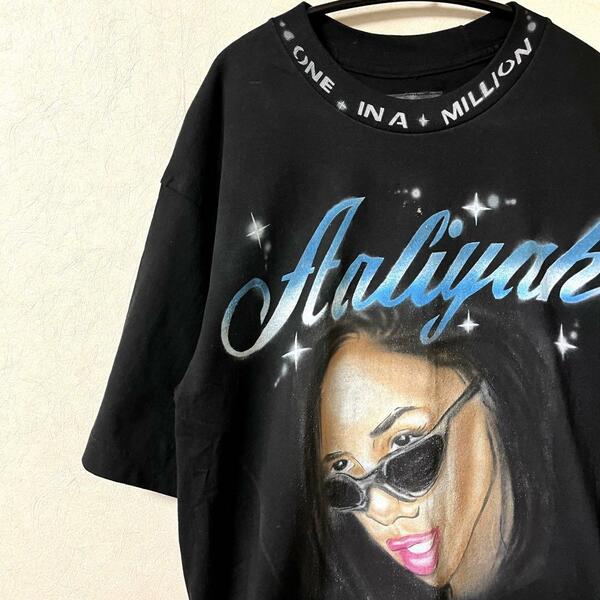 ★希少★DBruze ダズール アリーヤ Aaliyah Airbrush Shirt エアブラシ Tシャツ