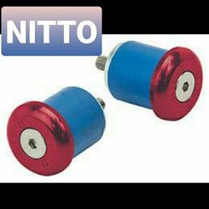 NITTO（日東）ハンドルバーエンドキャップEC-01（レッド）