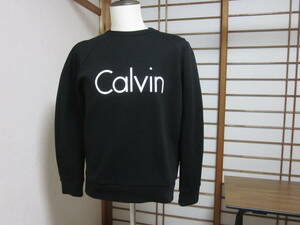 ☆☆☆【 新規出品 】Calvin Klein カルバンクライン：ロゴデザイントレーナー：ブラックカラー：正規品・サイズ表示 L：送料無料