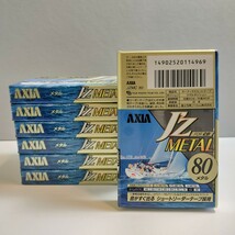 未使用 未開封 AXIA J'z METAL FORCD 80 メタルポジション 7本セット 日本製 オーディオカセットテープ カセットテープ メタルテープ_画像2