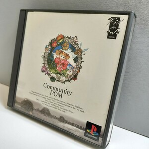 PS PlayStation PS1 プレイステーション プレステ ソフト こみゅにてぃ ぽむ Community POM ポム 帯 ハガキ付き フィルインカフェ