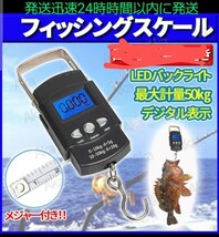 フィッシングスケール デジタル 釣り具 メジャー付き！！ _画像1