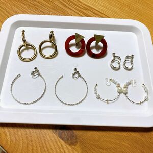 イヤリング アクセサリー 両耳揃い ゴールド系 ゴールドカラー　リング　輪っか　丸