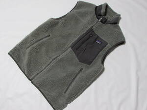 M's/S MEN's M相当 Patagonia パタゴニア ベスト クラシック レトロX Classic Retro-X Vest 23047 グレー メンズ Sサイズ フリース