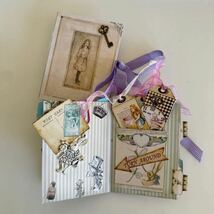 ミニチュアハンドメイド　Alice in wonderland mini art　diary　セット_画像3