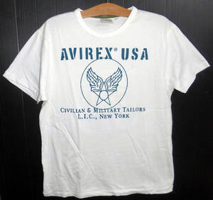 美品 AVIREX アビレックス ロゴプリント Tシャツ L 6183145