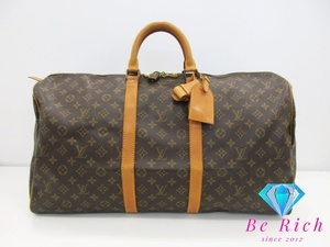 ルイ ヴィトン LOUIS VUITTON モノグラム キーポル 55 M41424 LV ロゴ ボストンバッグ ハンドバッグ トラベル【中古】【送料無料】bk8778