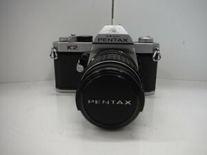 ★ペンタックス PENTAX K2 フィルムカメラ smc PENTAX-M 1:3.5 135ｍｍ シャッター確認済み ジャンク【中古】 dgs3711