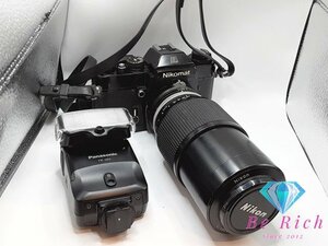 ★ニコン Nikon Nikomat ニコマート EL 一眼レフカメラ zoom-NIKKOR 80-200mm 1:4.5 動作未確認【中古】｛dgs3384｝