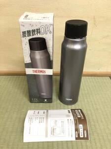 【即決！美品】 サーモス 保冷炭酸飲料ボトル 1.0L《1度使用しました》FJK-1000 シルバー【同梱OK】