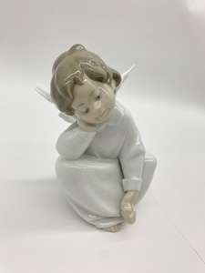 LLADRO/リヤドロ 「天使の考えごと」 西洋陶器人形 置物　オブジェ　現状品