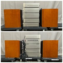 △190　ジャンク品　オーディオ機器　システムコンポ　ONKYO A-907X/C-705X/K-505X/MD-105AX/T-405X/D-102EX ペア　オンキョー_画像3