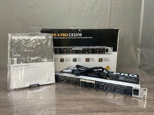 △120　ジャンク品　器材　チャンネルデバイダー　BEHRINGER SUPER-X PRO CX2310　ベリンガー　元箱付き