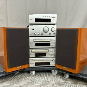 △190 ジャンク品 オーディオ機器 システムコンポ ONKYO A-907X/C-705X/K-505X/MD-105AX/T-405X/D-102EX ペア オンキョーの画像1