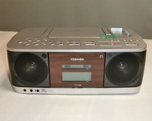 TOSHIBA（東芝）TY-CDK9 CDラジオカセットレコーダー シルバー 外箱あり