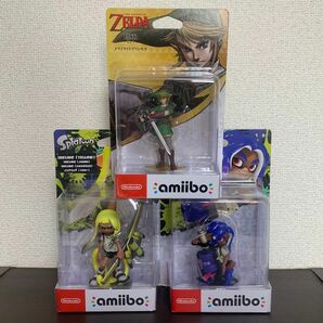 ゼルダの伝説　トワイライトプリンセス　スプラトゥーン　3 amiibo アミーボ　リンク　インクリング　オクトリング