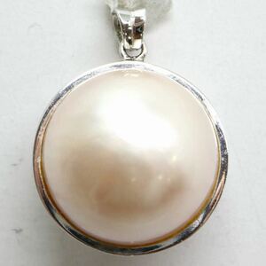 《Pt950マベパールペンダントトップ》M 約8.3g ジュエリー pearl パール jewelry pendant DH0/EB0
