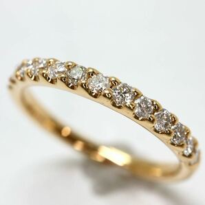 4℃(ヨンドシー)《K18 天然ダイヤモンドハーフエタニティリング》M 2.5g 約12号 diamond ring 指輪 jewelry ジュエリー EB3/EB3の画像3