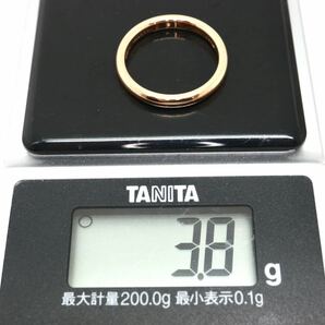 TIFFANY&Co.(ティファニー）《K18(750)スタッキングバンドリング》F 3.8g 約11.5号 0.02ct ring 指輪 diamond jewelry ジュエリー EC1/EC2の画像8