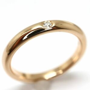 TIFFANY&Co.(ティファニー）《K18(750)スタッキングバンドリング》F 3.8g 約11.5号 0.02ct ring 指輪 diamond jewelry ジュエリー EC1/EC2の画像1