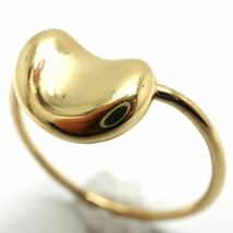 TIFFANY&Co.(ティファニー）《K18(750) ビーンリング》M 約2.4g 9.5号 ジュエリー ring 指輪 jewelry EB4/EB6_画像3