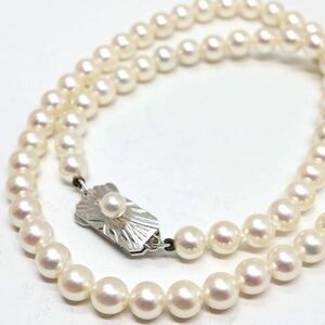 MIKIMOTO(ミキモト)《アコヤ本真珠ベビーパールネックレス》M 約5.0-5.5mm珠 18.5g 約39cm pearl necklace ジュエリー jewelry ED0/ED0