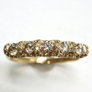 GSTV(ジーエスティーヴィー）《K18天然ダイヤモンドリング》M 0.70ct 約3.3g 17号 diamond ジュエリー ring指輪 EC0/ED0の画像1